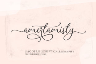 Amerta Misty Script: A Romantic Typeface for Crafting and Design