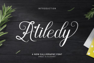 Atiledy Script: A Bold Display Typeface for Handmade Brands
