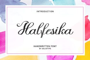 Halfesika Script: A Handwritten Typeface with Romantic Charm