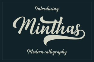 Minthas Script: A Bold, Classic Typeface for Creative Branding