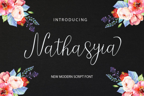 Nathasyia Script: The Modern Typeface for Polished Brand Identity