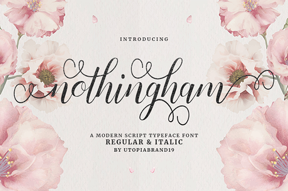 Nothingham Script: A Modern Typeface for Editorial Elegance