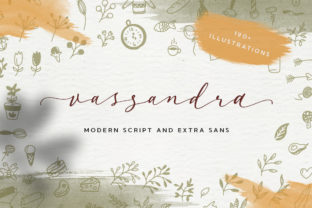 Vassandra Script: A Sweet and Modern Typeface for Crafters