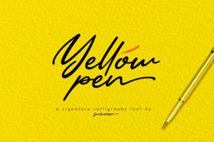 Yellow Pen Script: The Creative Font for Scroll-Stopping Visuals